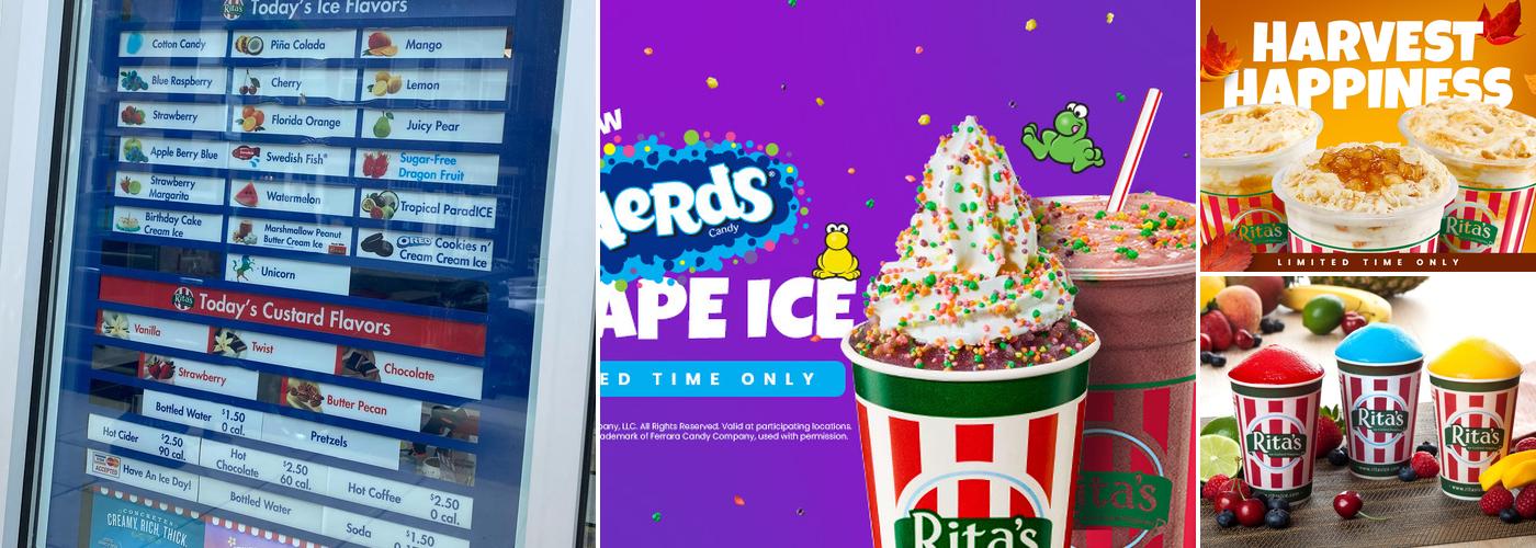 Rita's Italian Ice & Frozen Custard Menu