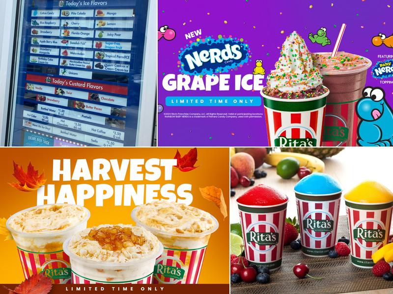 Rita's Italian Ice & Frozen Custard Menu