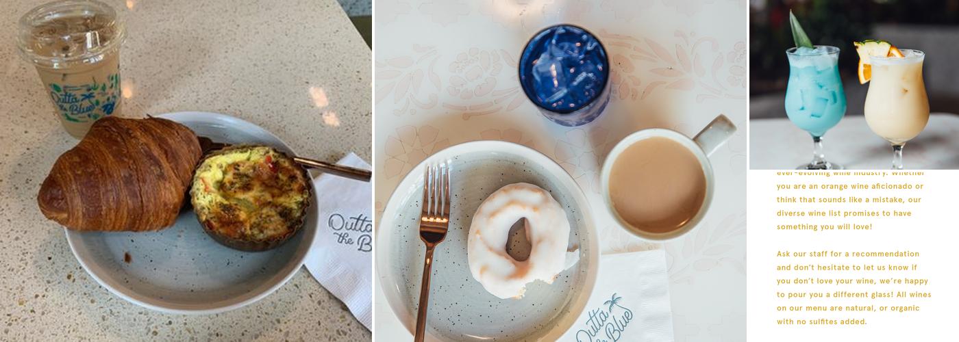 Outta the Blue Cafe Menu