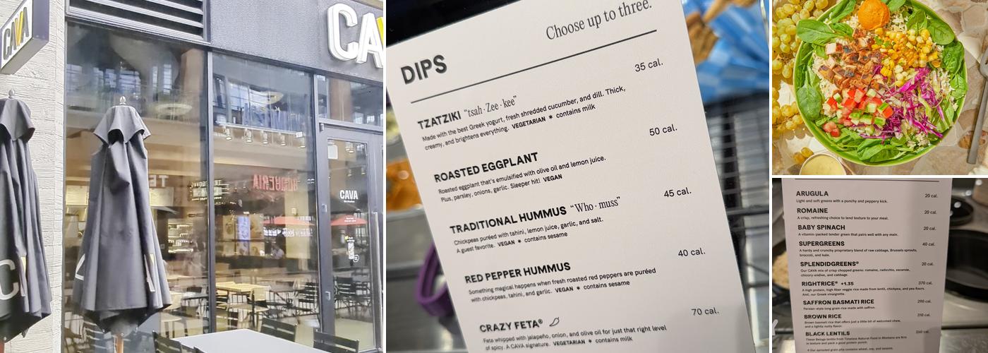 CAVA Menu