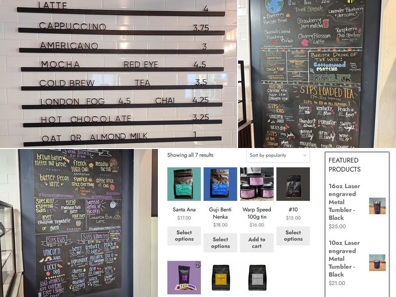 Hazard Coffee Company Menu