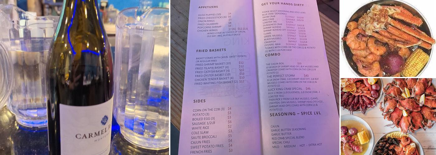 Juicy King Crab DC Menu