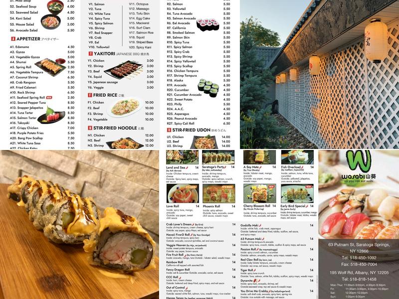 Albany Wasabi Menu