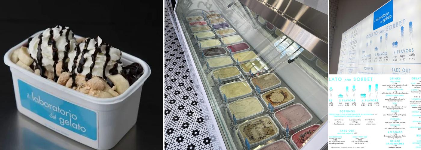 il laboratorio del gelato Menu