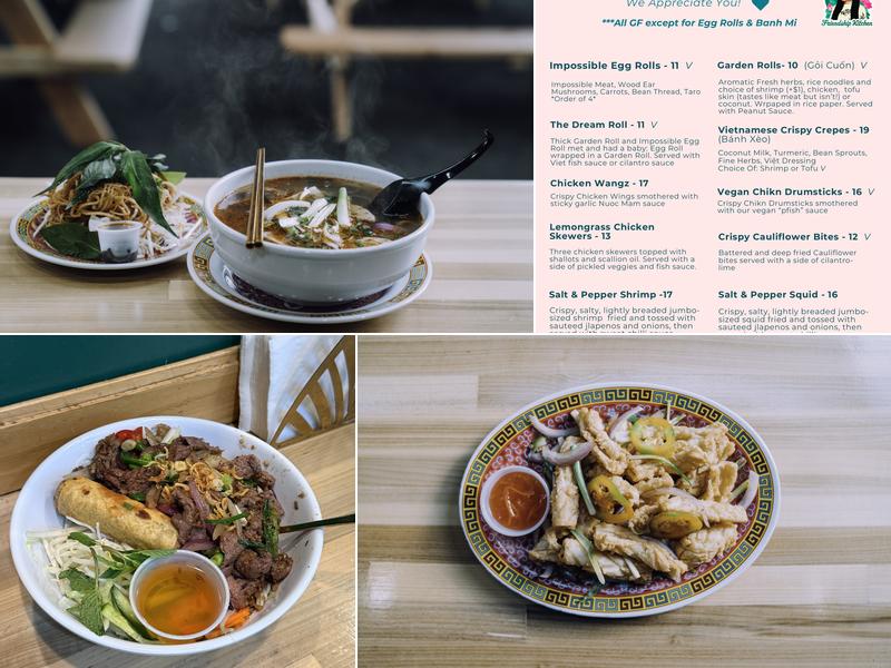 Friendship Kitchen Menu