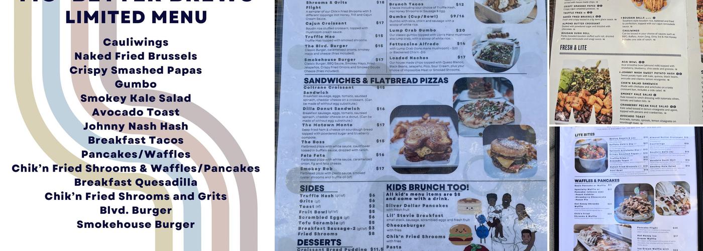 Mo' Brunch + Brews Menu