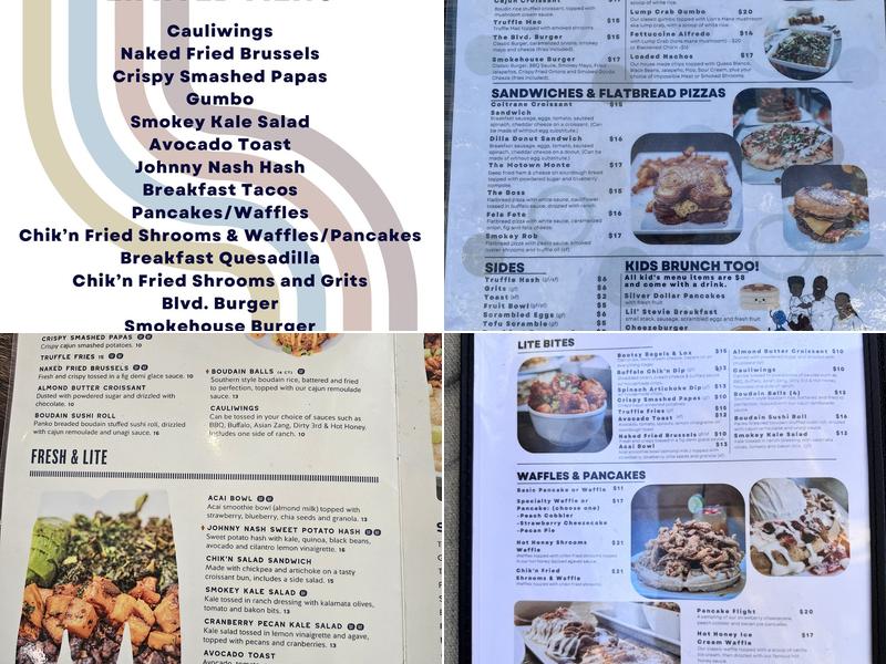 Mo' Brunch + Brews Menu