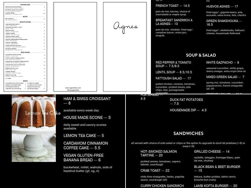 Agnes Menu