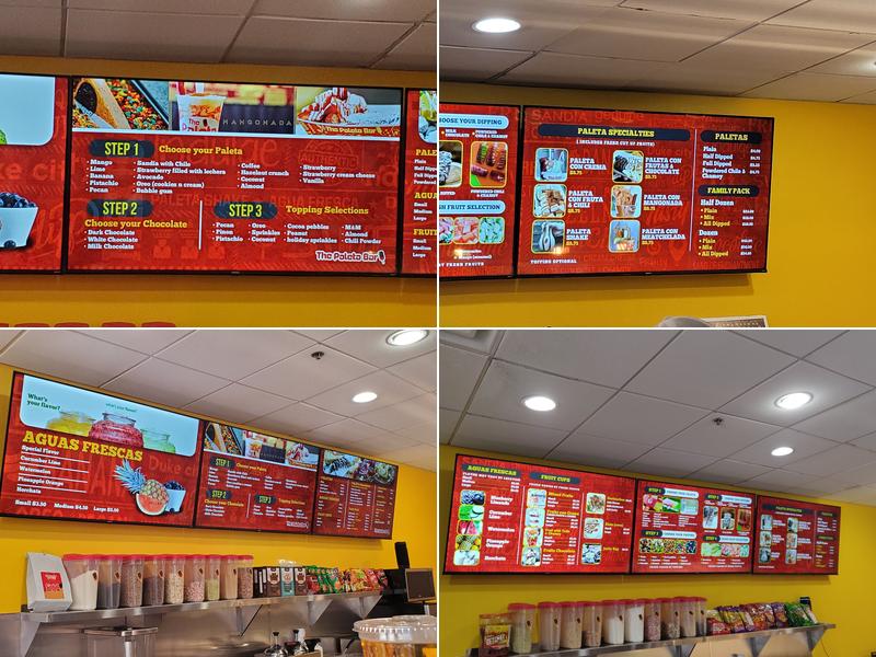 The Paleta Bar Midland Menu