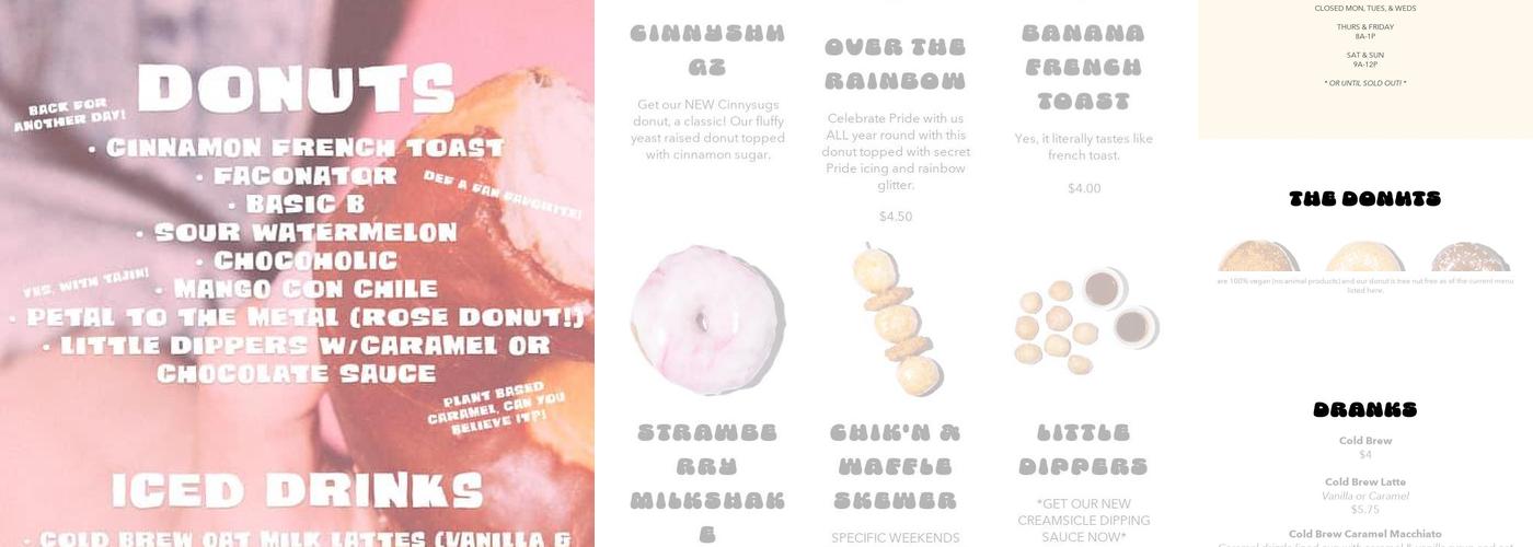 Dough Joy Menu