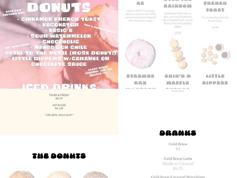 Dough Joy Menu
