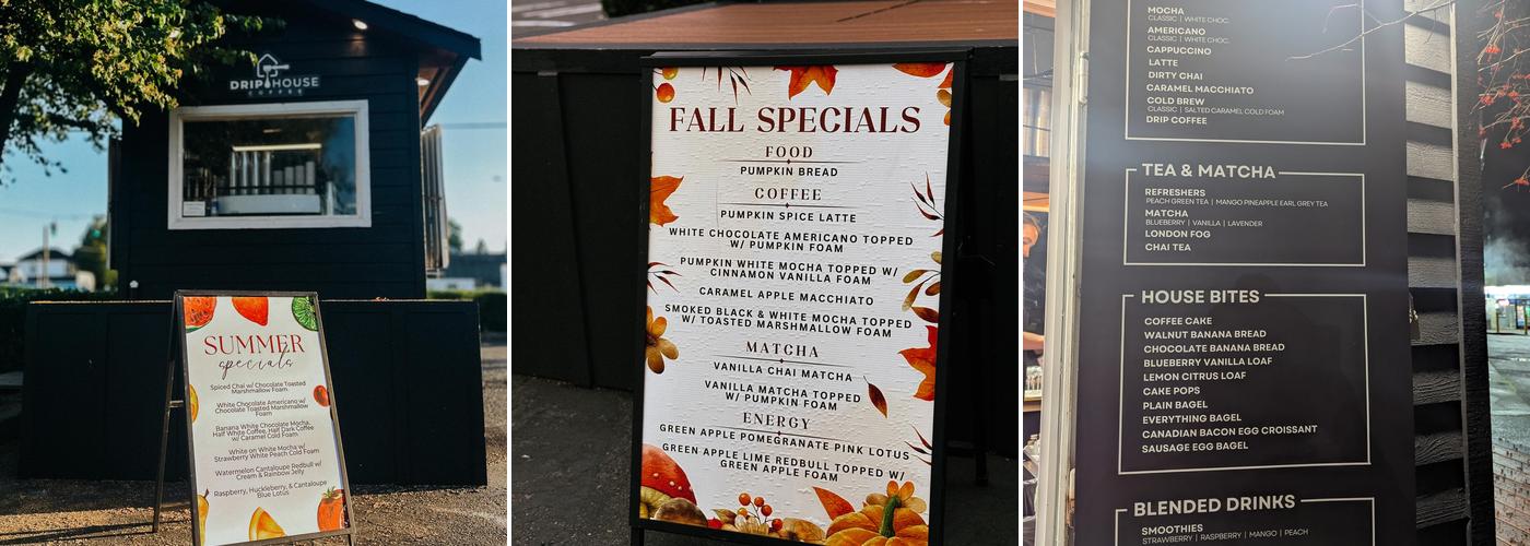 Driphouse Coffee Co. Menu