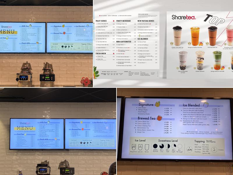 Sharetea Menu