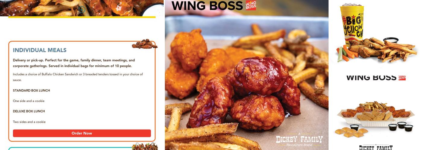 Wing Boss Menu