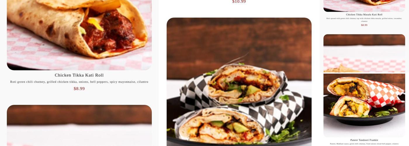 Kati Roll Menu