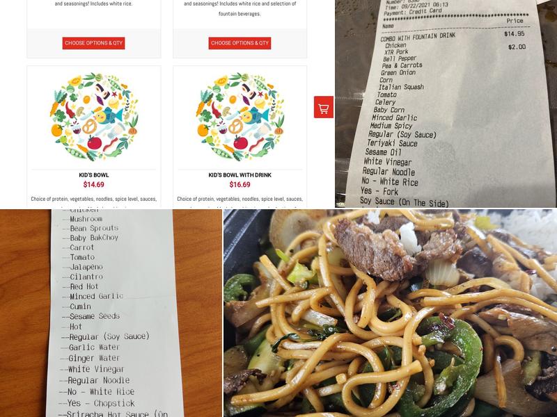 Griddle Mongolian Grill - Rialto Menu