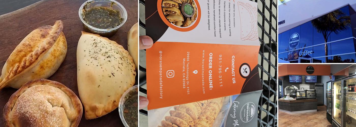 Nora's Empanada Factory Menu