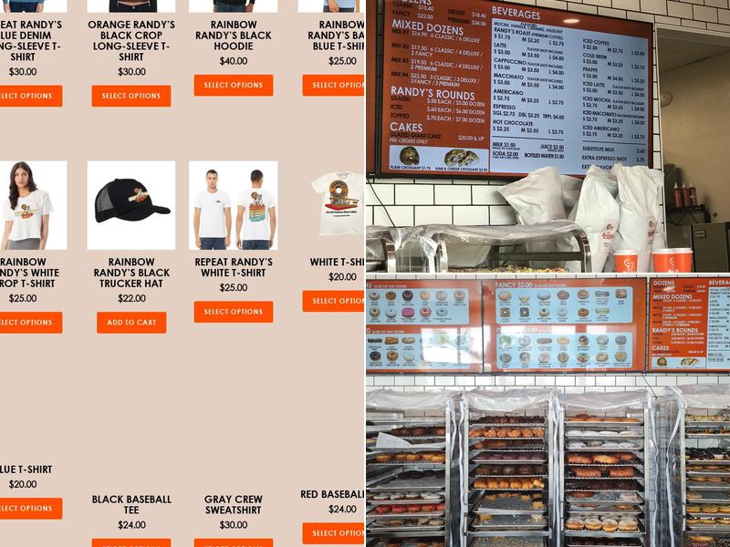 Randy's Donuts Menu