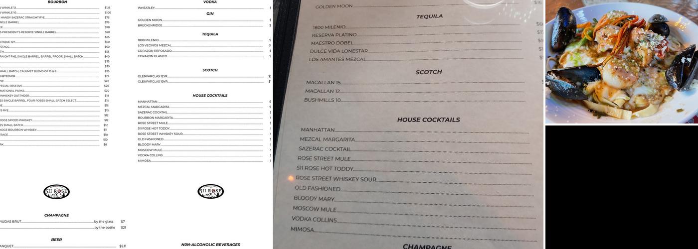 511 ROSE Menu