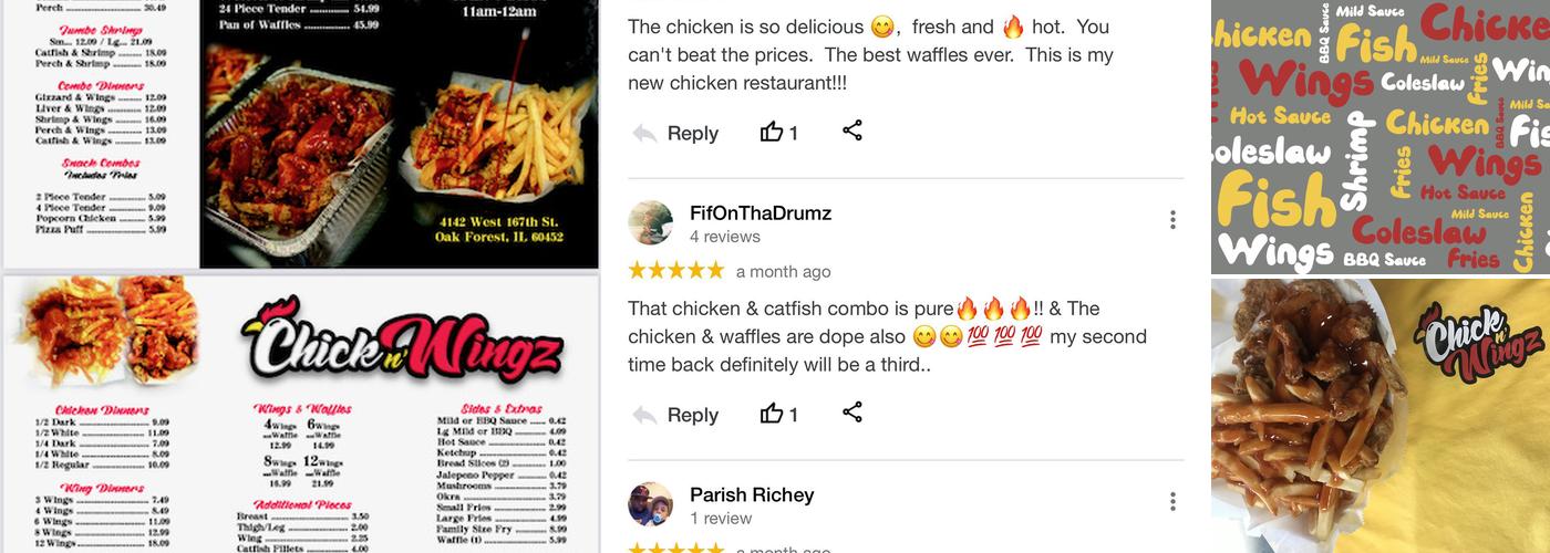 Chick N Wingz Menu