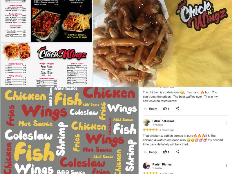 Chick N Wingz Menu