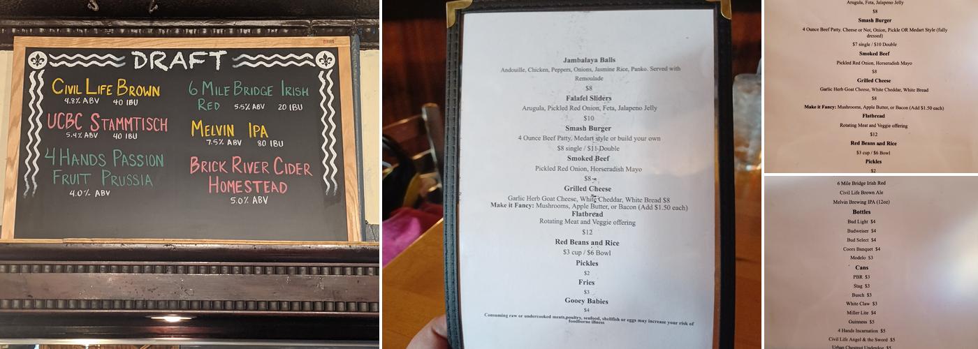 The Drawing Board Menu