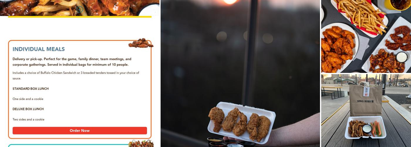 Wing Boss Menu