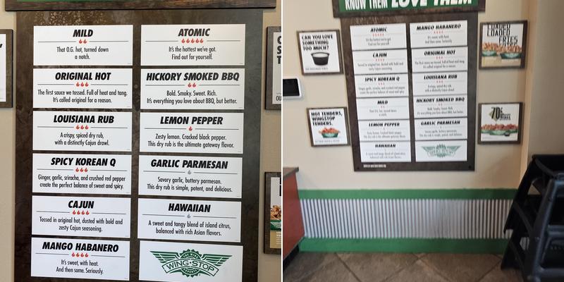 Wingstop Menu