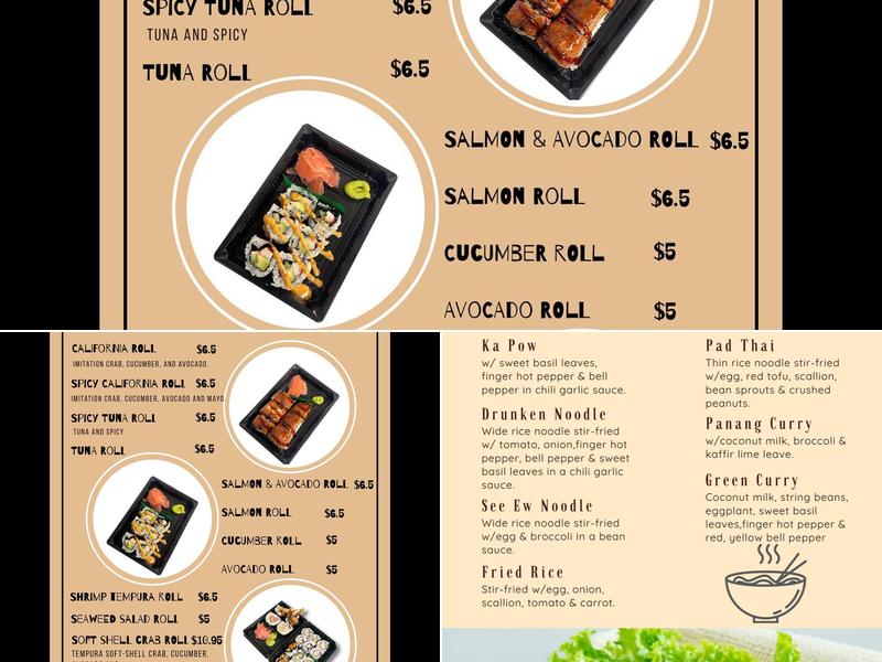 Nahm Pla Thai Dishes Menu