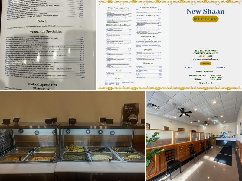 New Shaan Indian Cuisine Menu