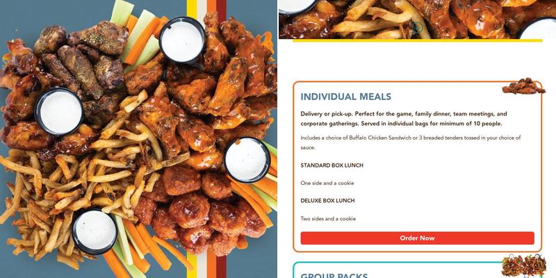 Wing Boss Menu