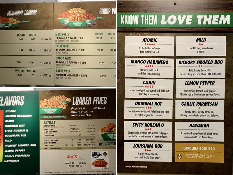 Wingstop Menu