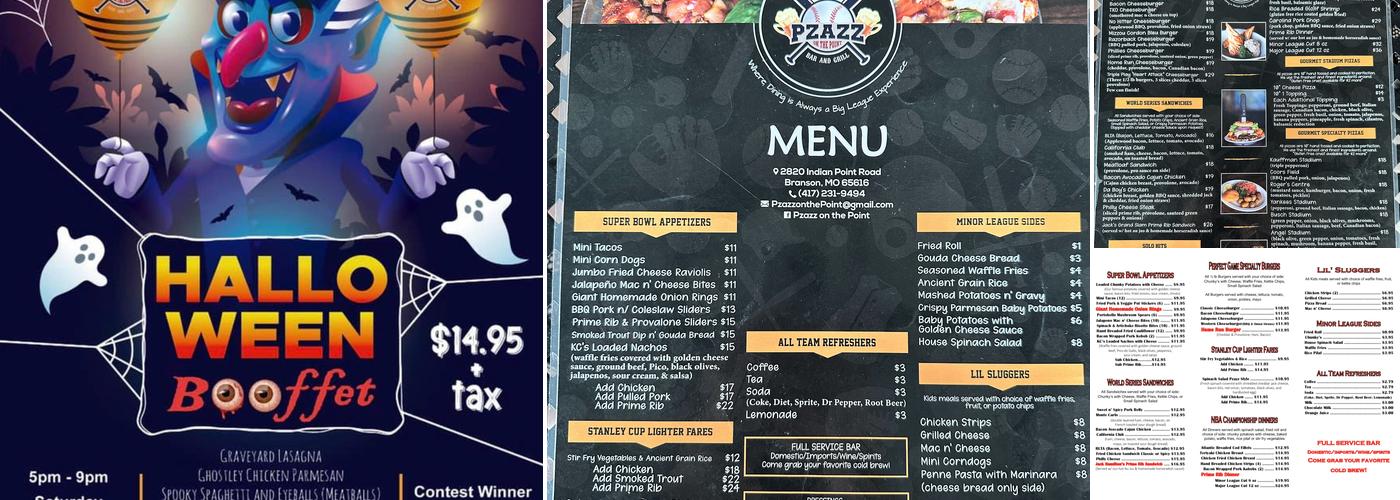 Pzazz on the Point Menu