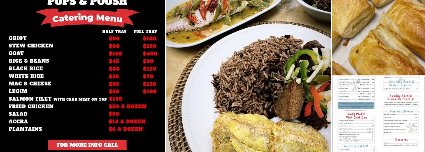 POPS AND POOSH CARIBBEAN KITCHEN Menu