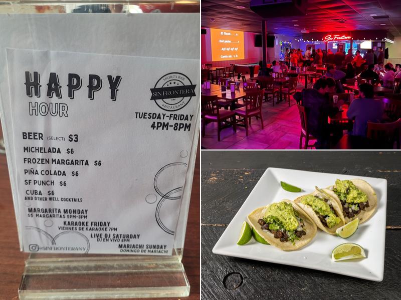 Sin Frontera Restaurant & Tequila House Menu