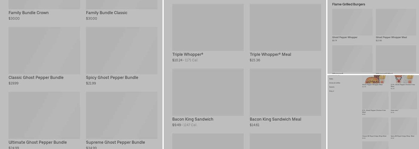Burger King Menu