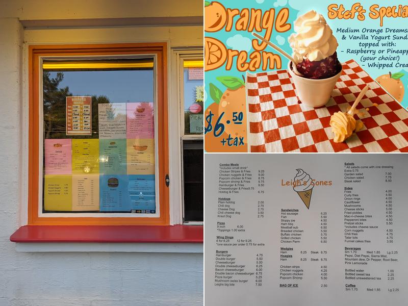 Leigh’s Cones Menu