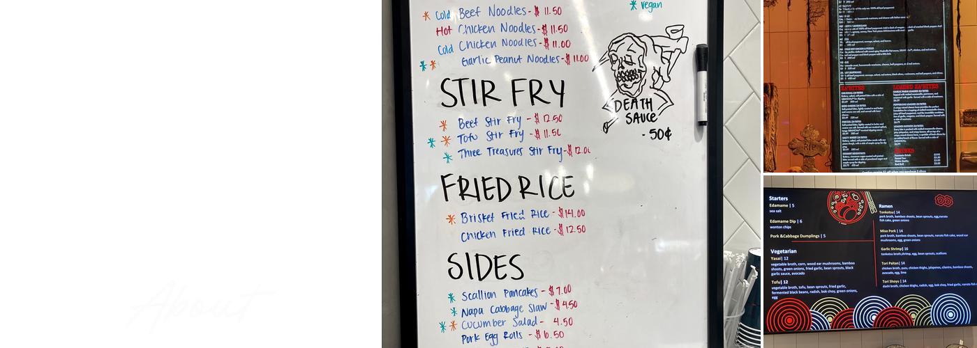 The Exchange Hall Menu