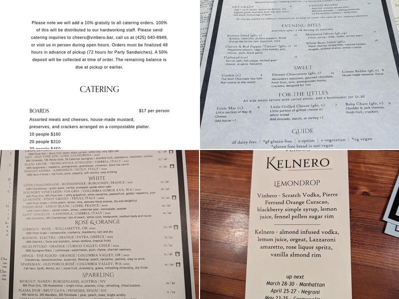 Vinbero Menu