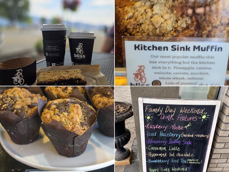 Bliss Bakery and Bistro - Peachland Menu