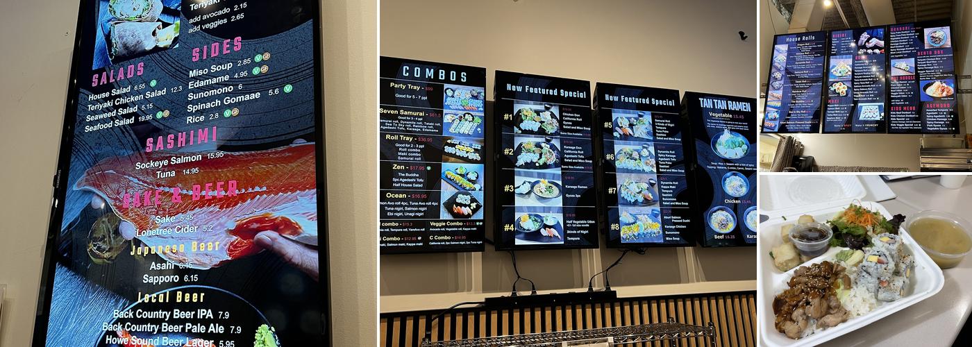 Samurai Sushi Squamish Downtown Menu