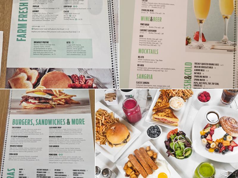 Pür & Simple Menu