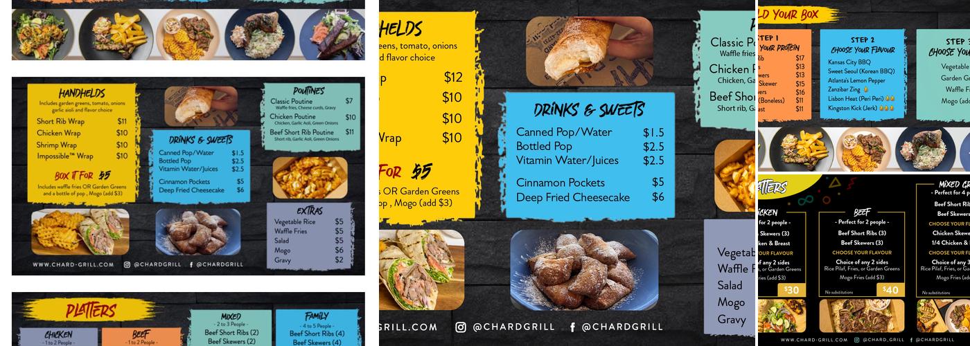 Char'D Grill Menu