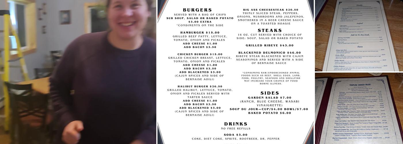 Two Rivers Lodge Menu