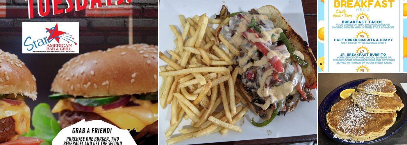 Starz American Bar and Grill Menu