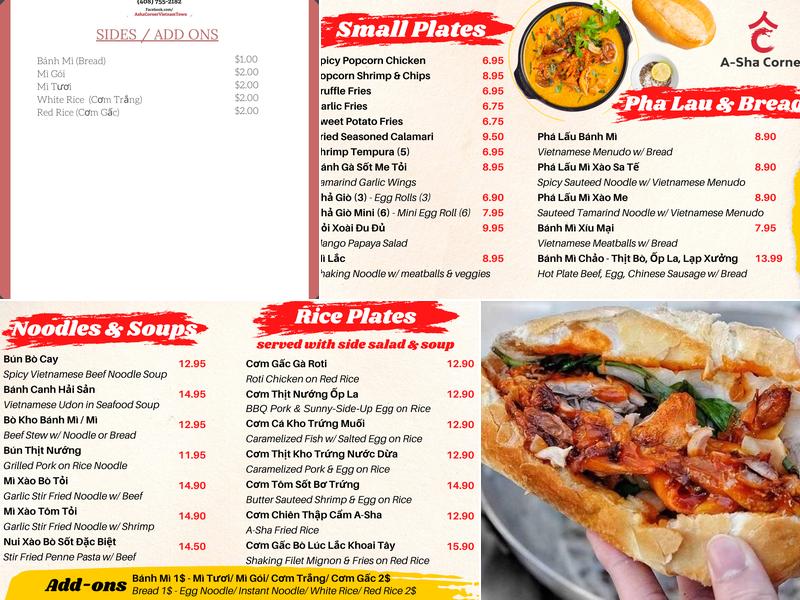 A-sha Corner Menu