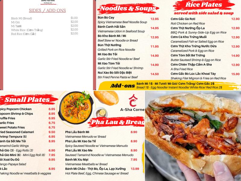 A-sha Corner Menu