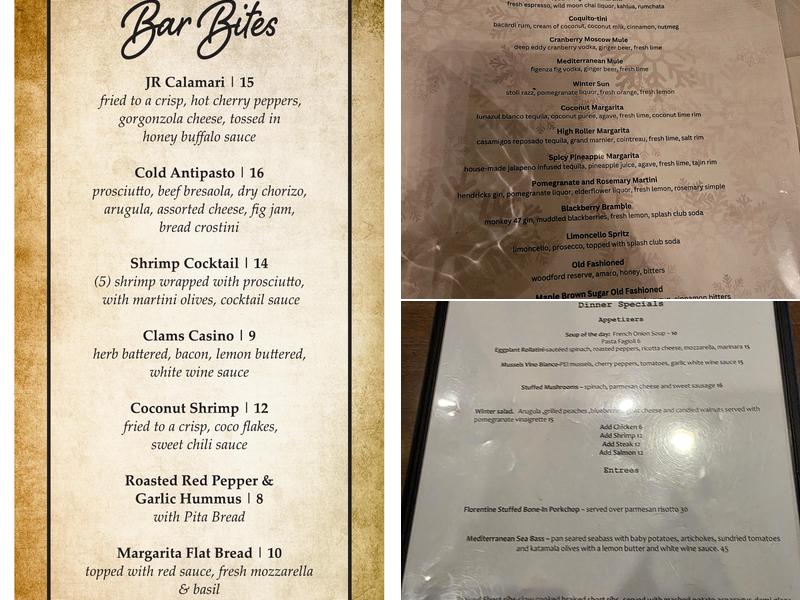 Aldo's Ristorante Menu