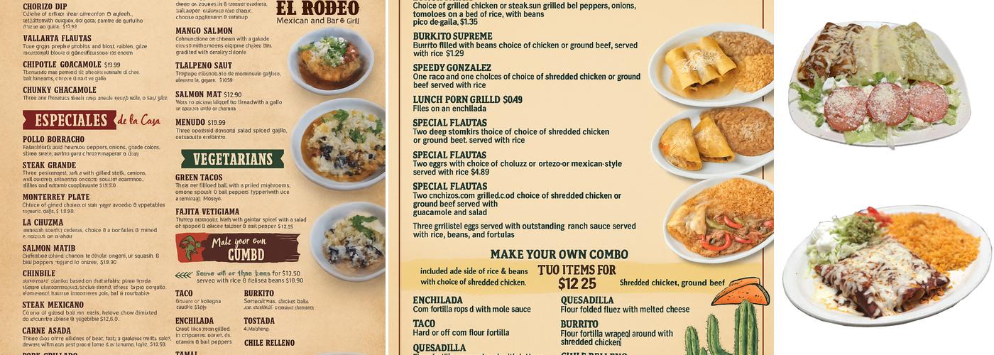 El Rodeo Mexican Bar and Grill Menu