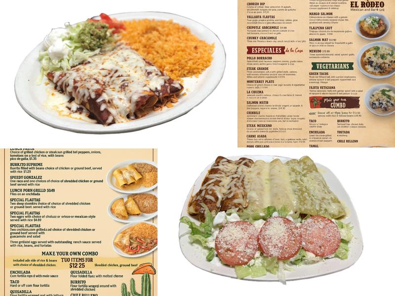El Rodeo Mexican Bar and Grill Menu